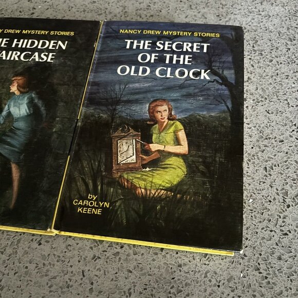 3 Vintage Nancy Drew Hardcover Books 1950s, 90s Moonstone Castle Hidden Stairca - Picture 5 of 5